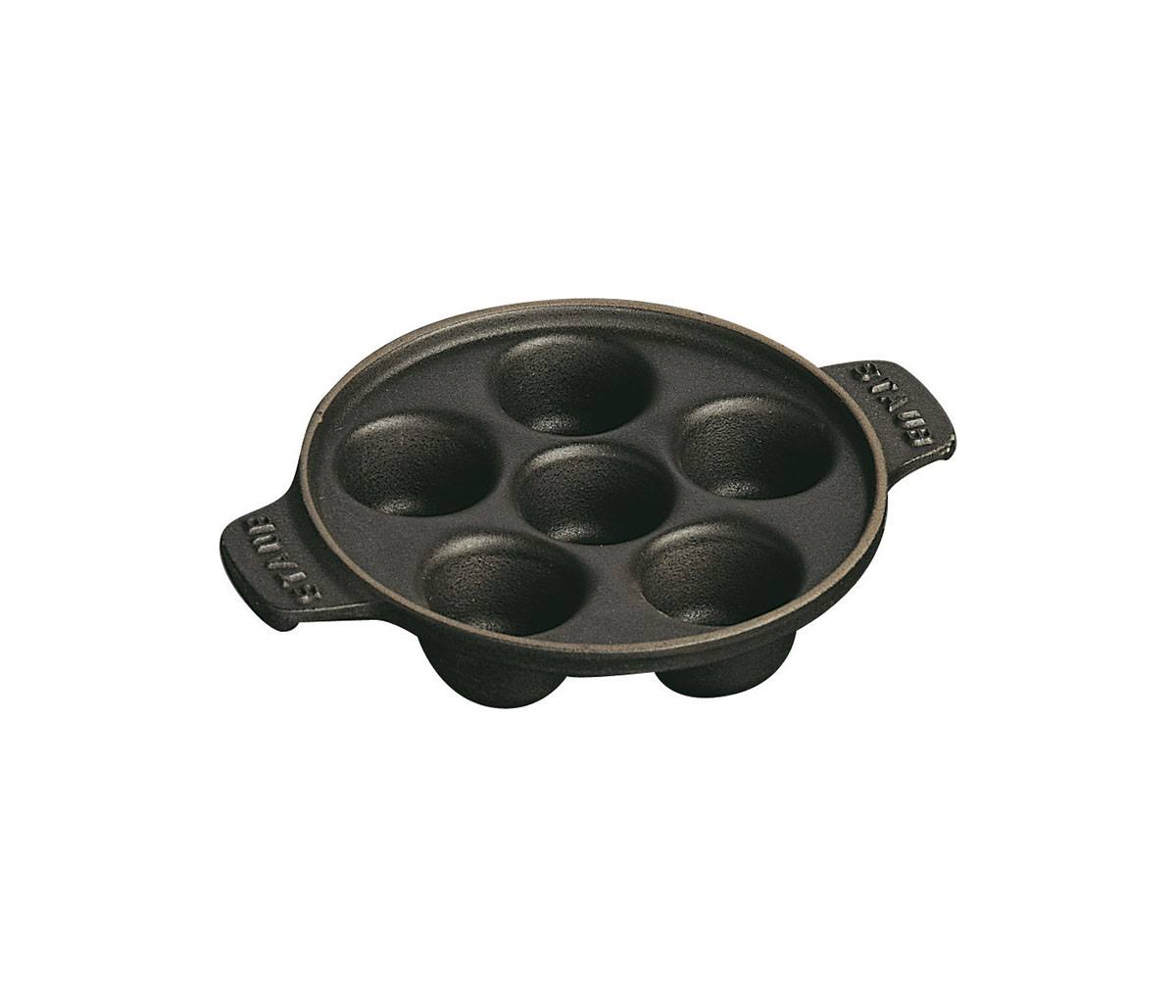 Cast Iron Escargot Dish with 6 Holes F726