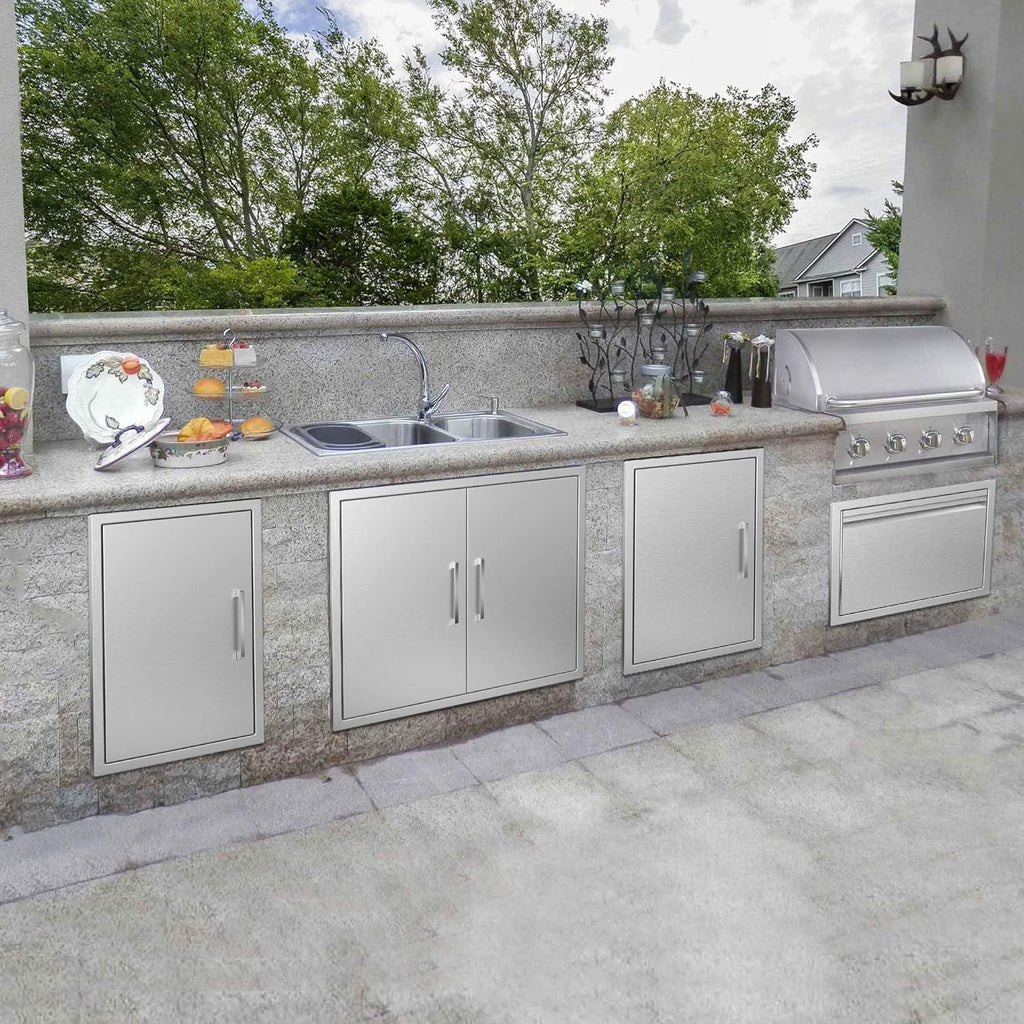 Stainless Steel BBQ Access Door 14 W x 20 H Q7857