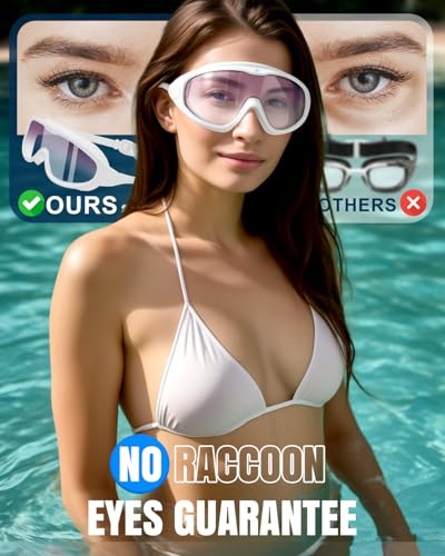 2 Pack Anti Fog UV Wide View Swim Goggles Y8407