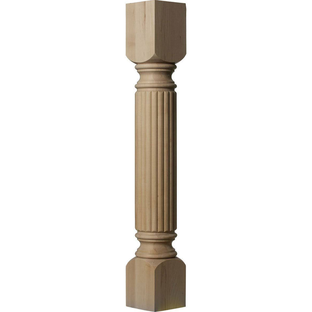 5-Inch W x 5-Inch D x 35 1/2-Inch H Reeded Cabinet Column A209414