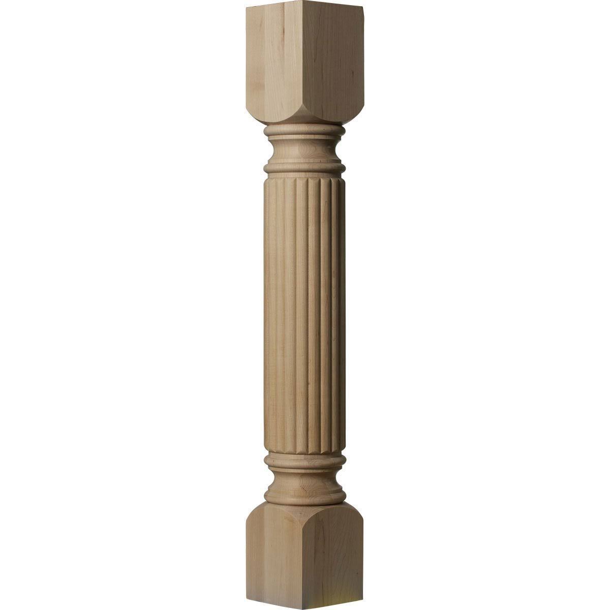5-Inch W x 5-Inch D x 35 1/2-Inch H Reeded Cabinet Column A209414