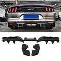 Black 3 Piece Rear Diffuser Valance Panel Y1820