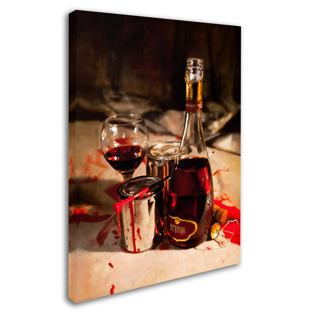 Red Label Wine Canvas Art B955