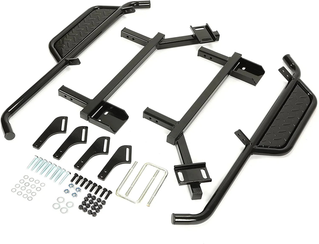 Black Steel Nerf Bars Step Down Kit M27159