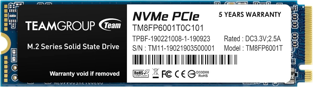 4TB NVMe PCIe Gen3x4 M.2 2280 Internal SSD F40908