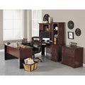 65"W U-Shaped Executive Corner Desk, Cherry R8456