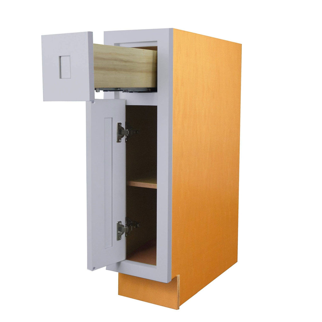 Single Door Single Drawer Light Gray Kitchen Cabinet I18916