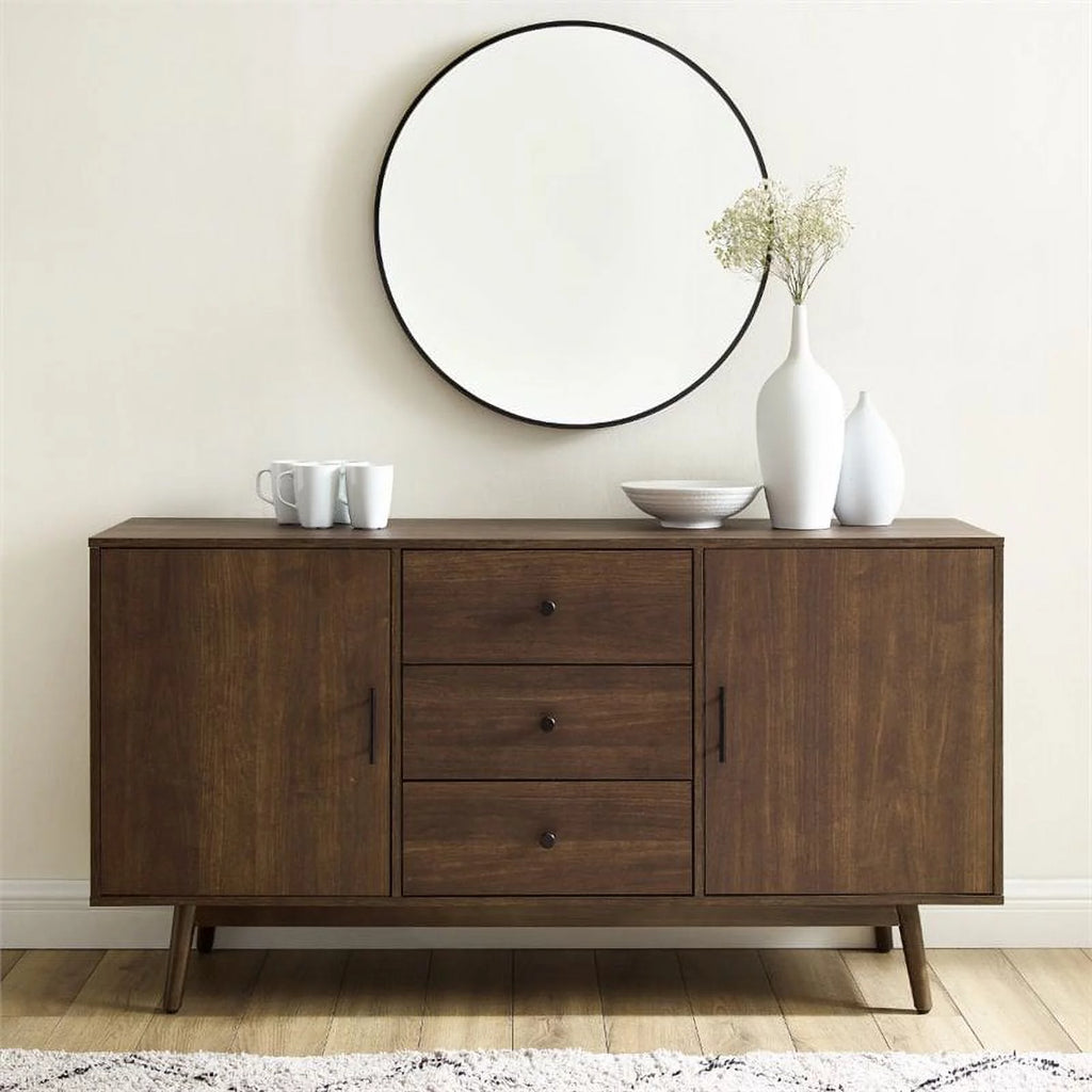Wooden Mid-Century Modern Sideboard in Brown R775062