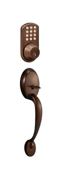 Oil Rubbed Bronze Keyless Electronic Entrance Handleset X99079