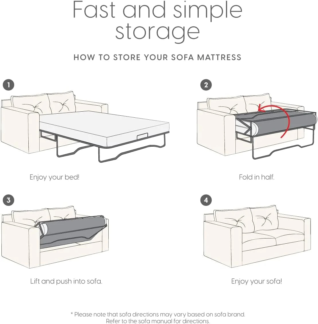 Memory Foam Replacement Mattress for Queen Size Sleeper Sofa Bed M703613
