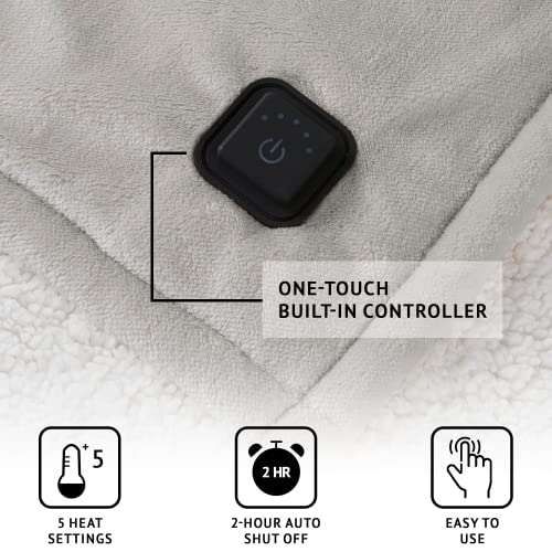 Reversible Electric Blanket, 50x60 Red Plaid E736207