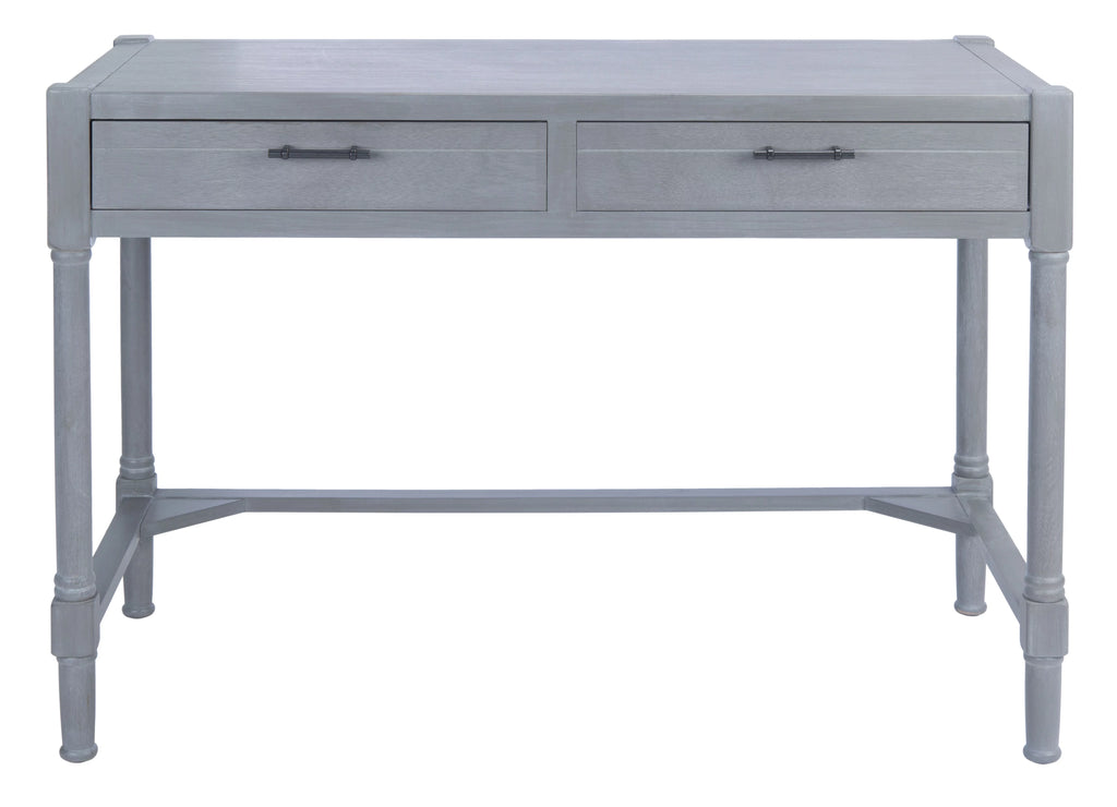 White Washed Grey 2-Drawer Writing Desk A34406