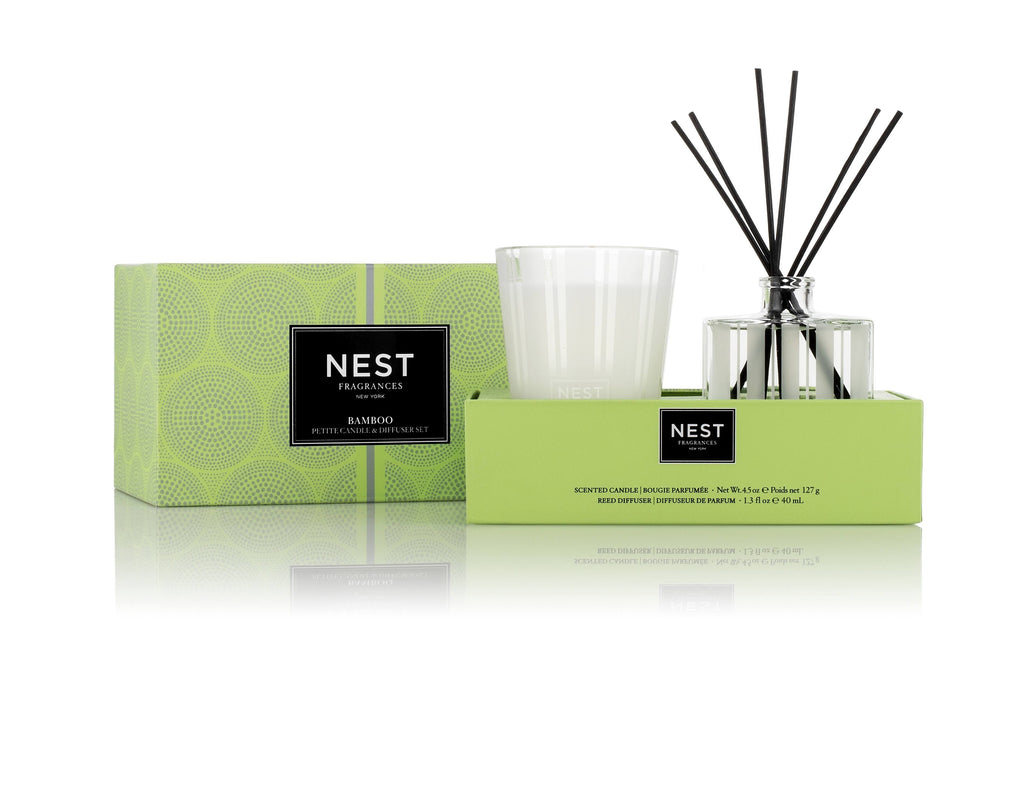 Bamboo Petite Candle & Diffuser Set W4625
