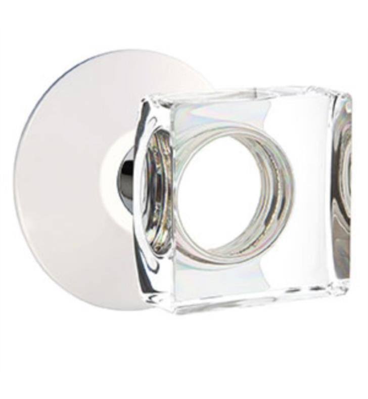 Satin Brass Double Dummy Knob with Modern Rose W416