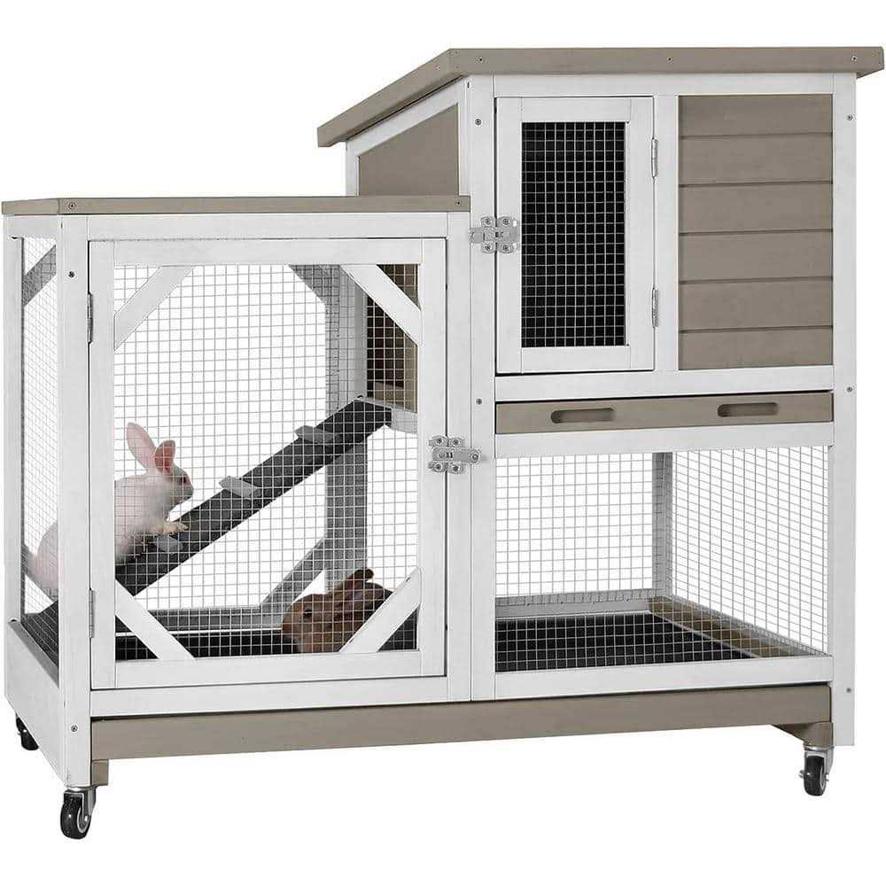 Large Indoor Rabbit Hutch with Pull out Tray Y237