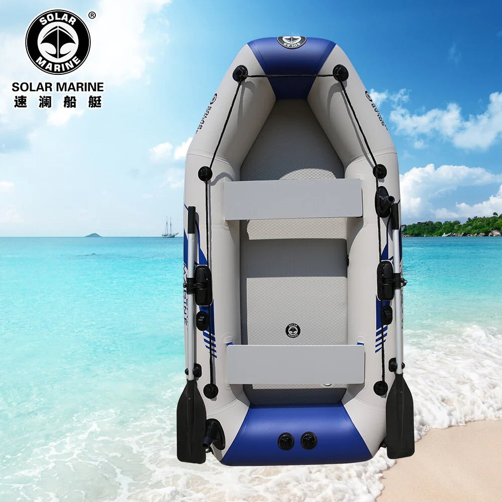 2.3m PVC Inflatable Rowing Boat with Oars and Pump K56185