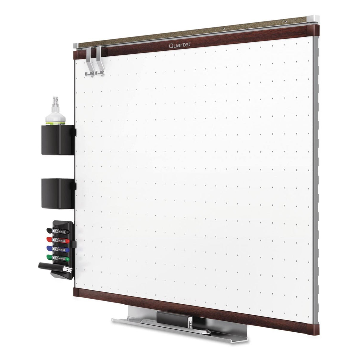 Whiteboard - wall mountable - 48 in x 35.98 in - white - mahogany frame G813