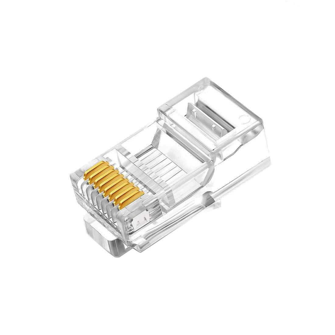 100 Pcs Cat7 RJ45 Metal Shielded Connectors U986