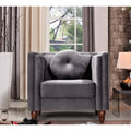 Grey Chesterfield Chair Y97068