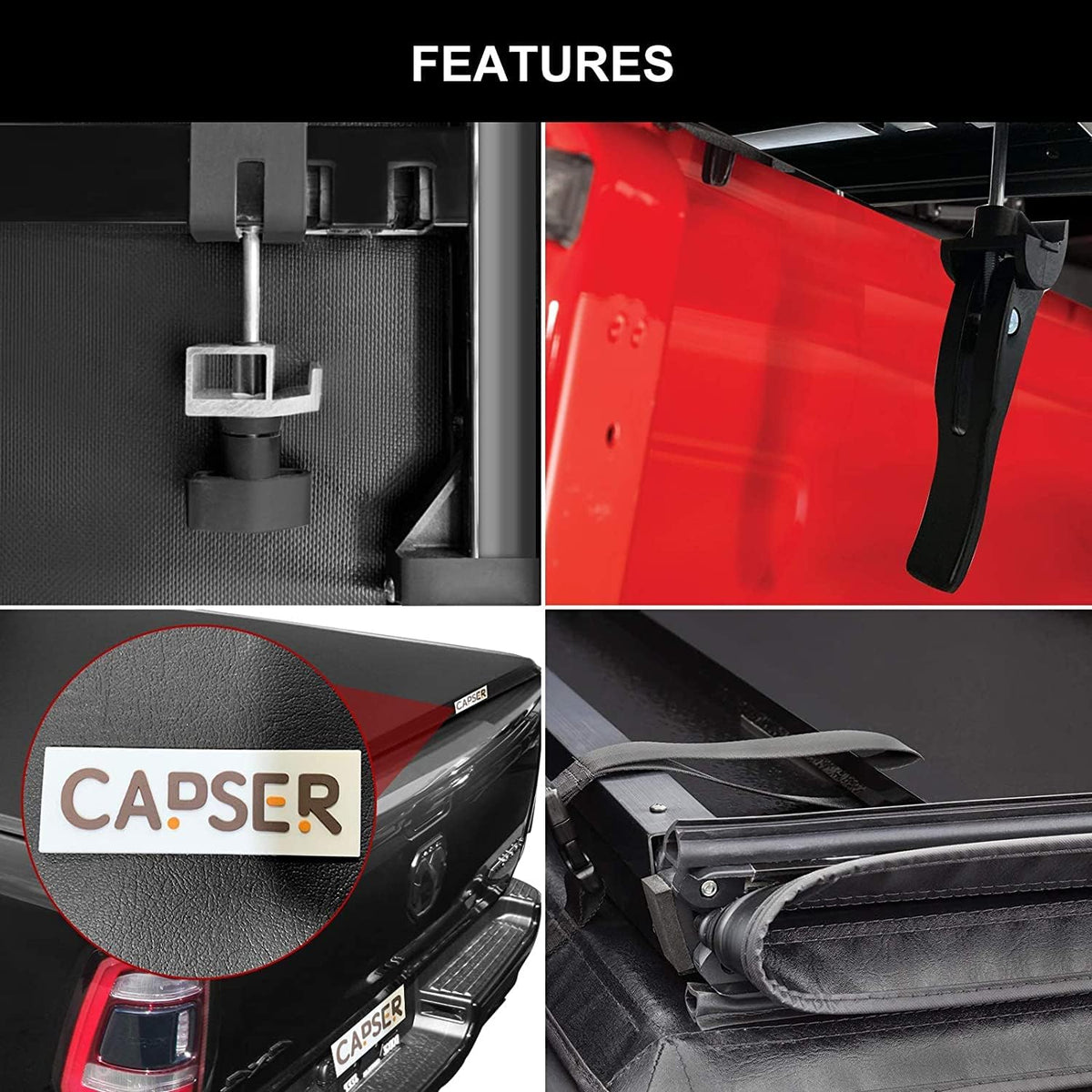 5.7ft Tri-fold Truck Bed Tonneau Cover S517