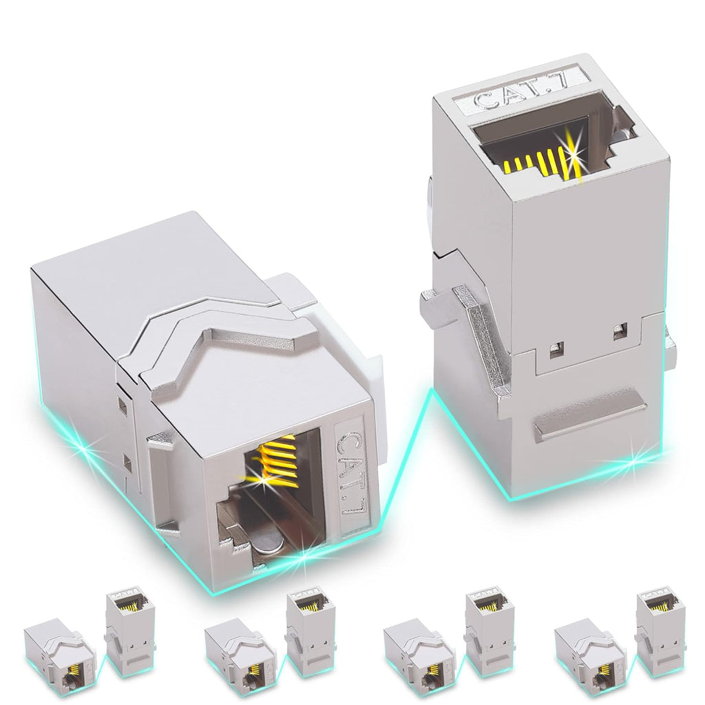 Cat7 Shielded RJ45 Keystone Jack 10 PCS M871