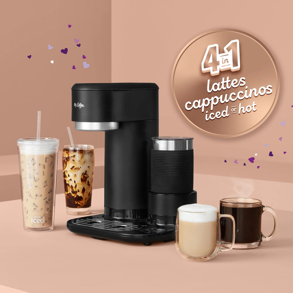Black Single-Serve Coffee Maker O7637