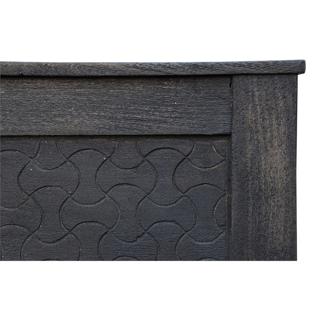 Solid Wood Hand-Carved California King Bed K1078