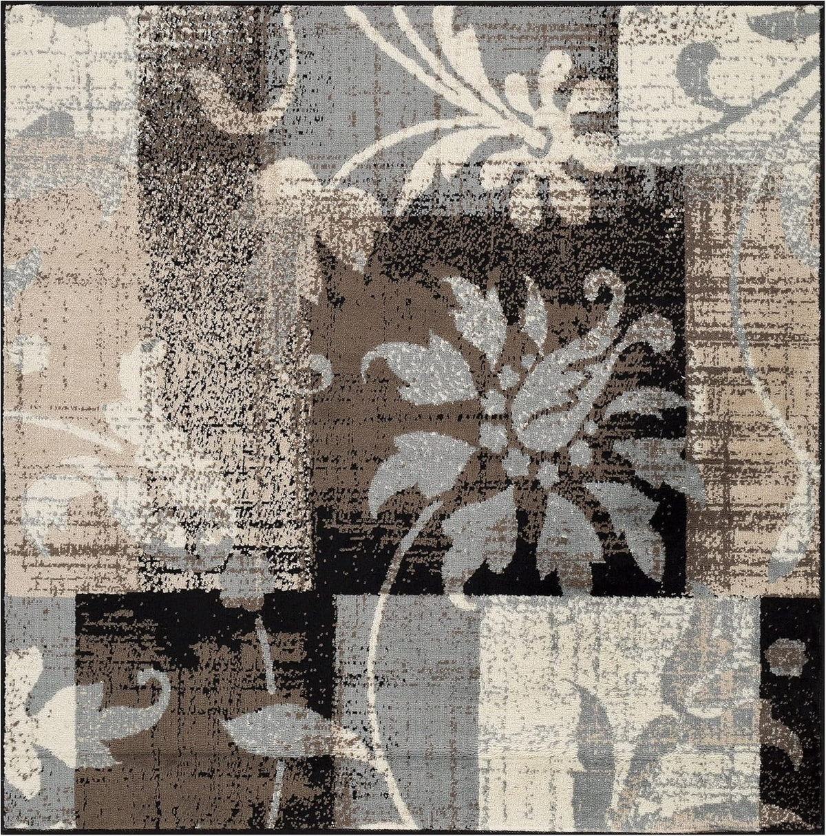 Beige 5' x 5' Area Rug V1763
