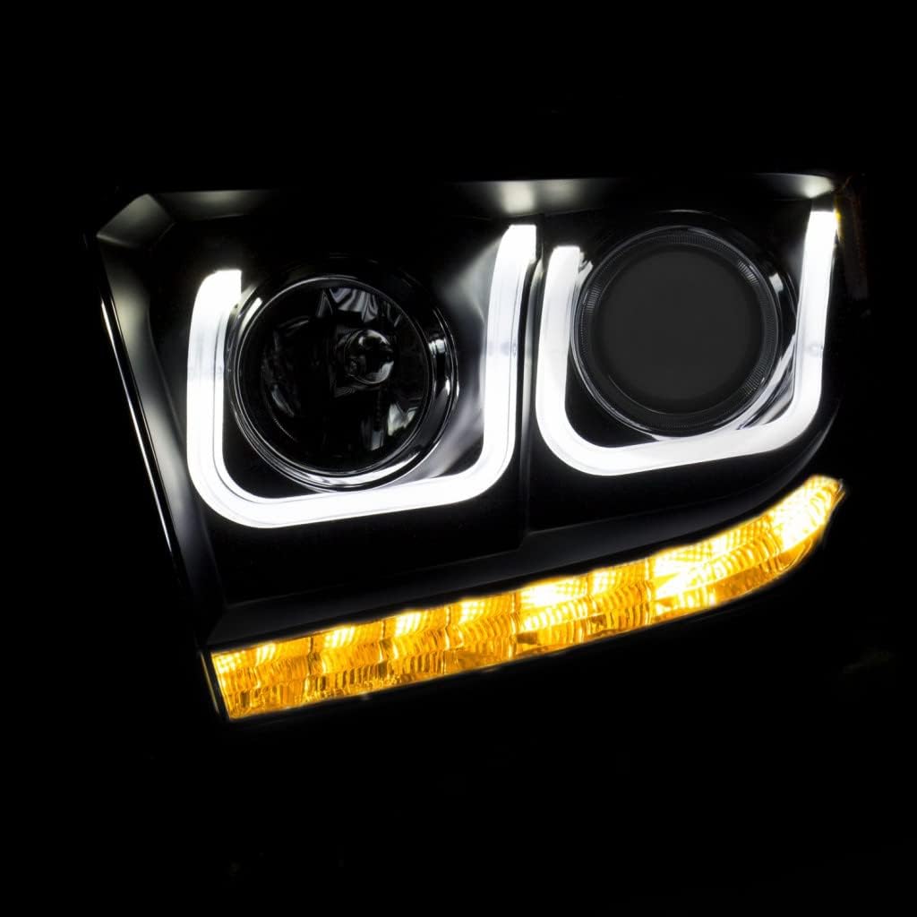 Projector Headlights with U-Bar Black with DRL C156585