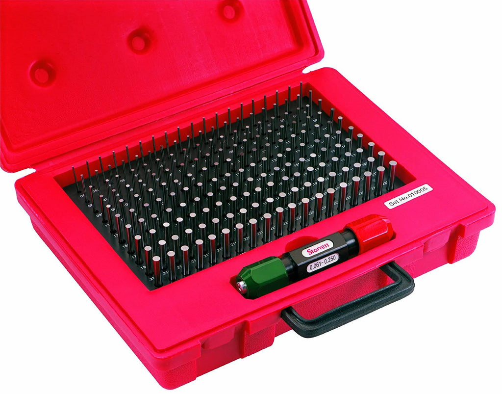Pin Gage Set, Minus, 0.061-0.250 in M226250