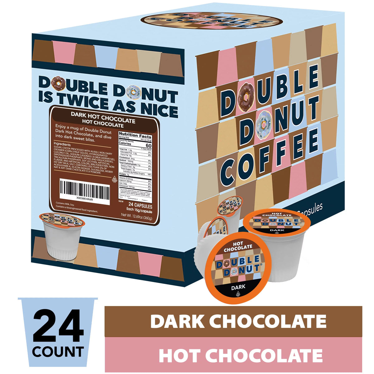 24 Count Dark Hot Chocolate Pods R5201