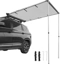 Car Side Awning, 7.6'x8.2', Retractable Waterproof UV50+ with Carry Bag, Grey M50724