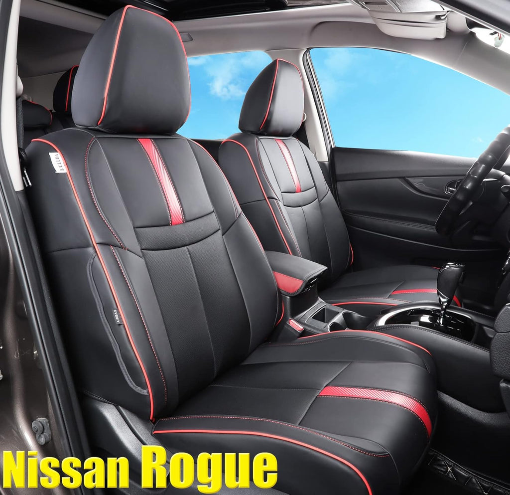 Custom Car Seat Covers Waterproof Faux Leather Beige C43270