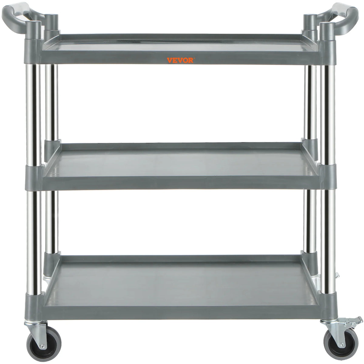 3-Tier Utility Service Cart with Wheels 220lbs Capacity U5371
