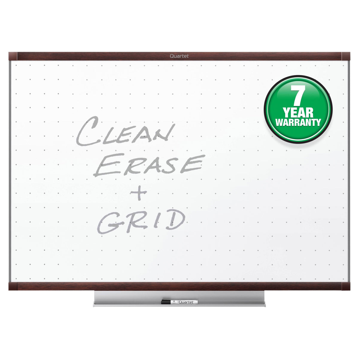 Whiteboard - wall mountable - 48 in x 35.98 in - white - mahogany frame G813