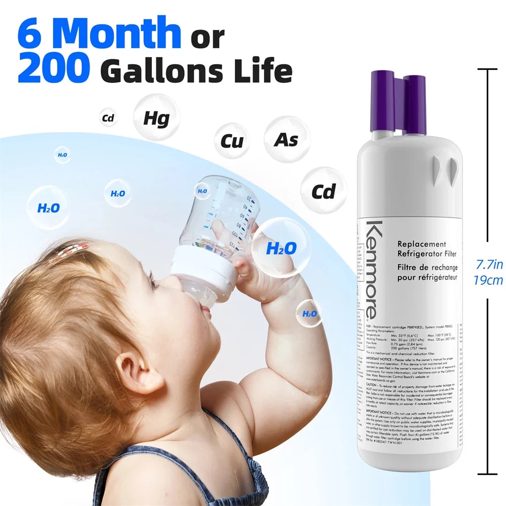 2 Pack Replacement Refrigerator Water Filter W9038