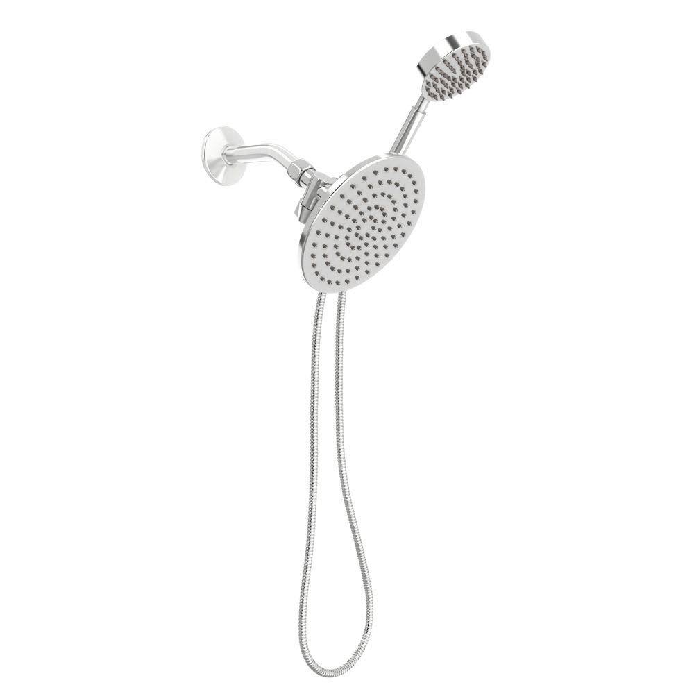 Dual Shower Head Combo with Hand Held and Rain Shower Head, 2.5 GPM Brushed Nickel F1118