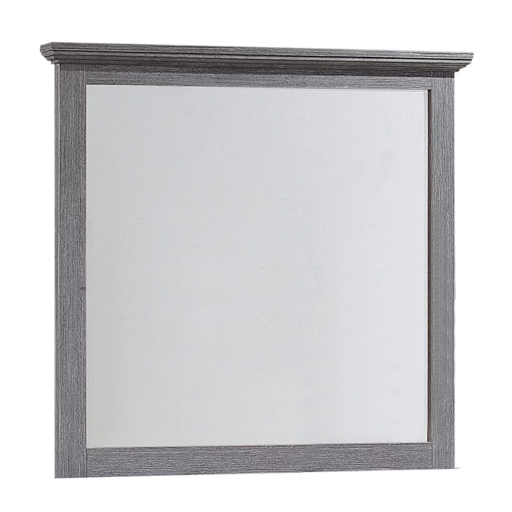 Rectangular Wood Encased Dresser Top Mirror I98307