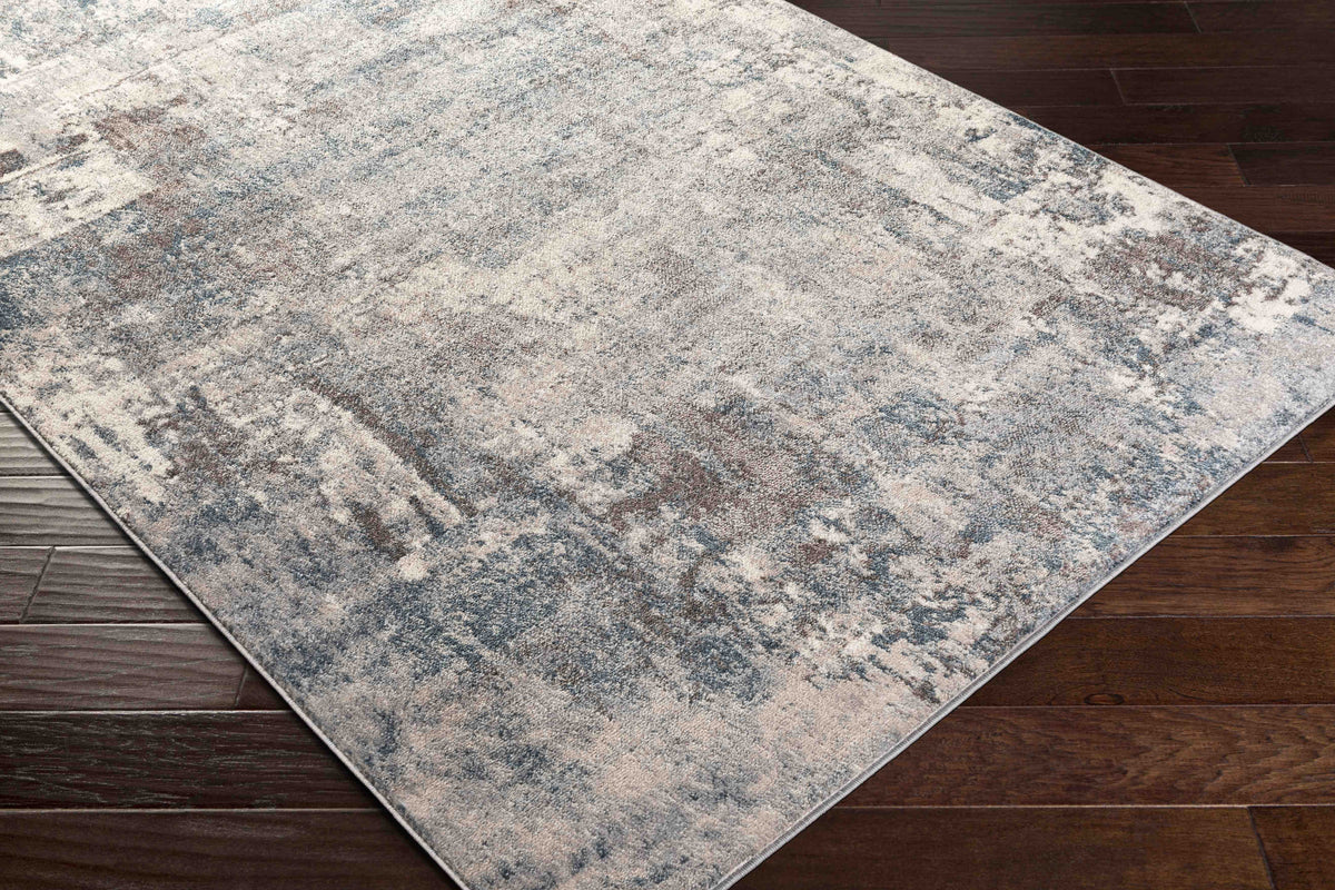 7x7 Teal Square Area Rug A95788