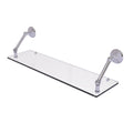 Polished Chrome 30 inch Floating Glass Shelf R431479