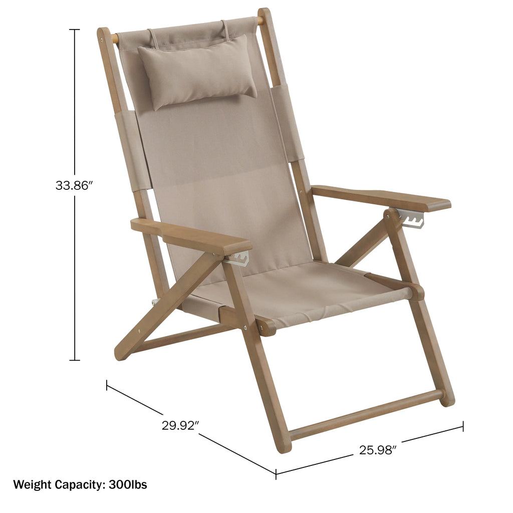 Folding Beach Chair with Carry Straps I24442