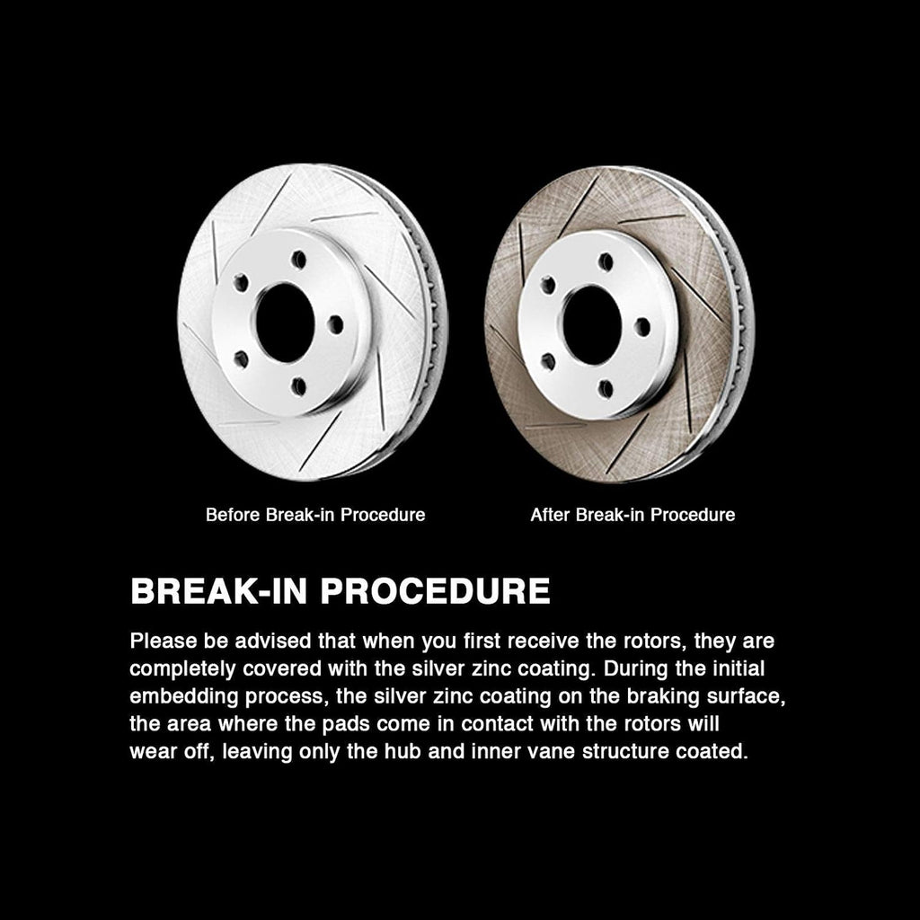 Slotted Brake Rotors and Semi Met Pads G825