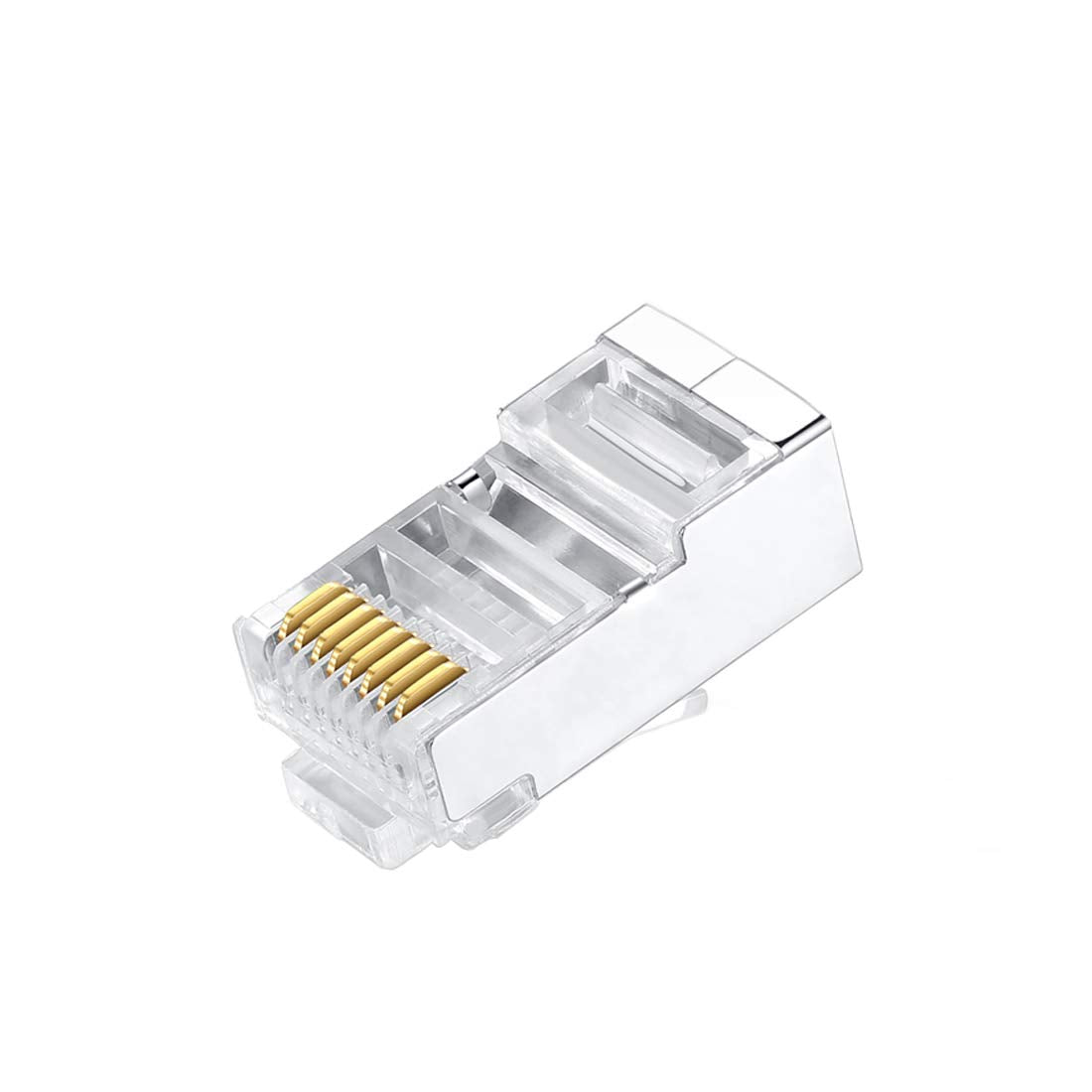 100 Pcs Cat7 RJ45 Metal Shielded Connectors U986