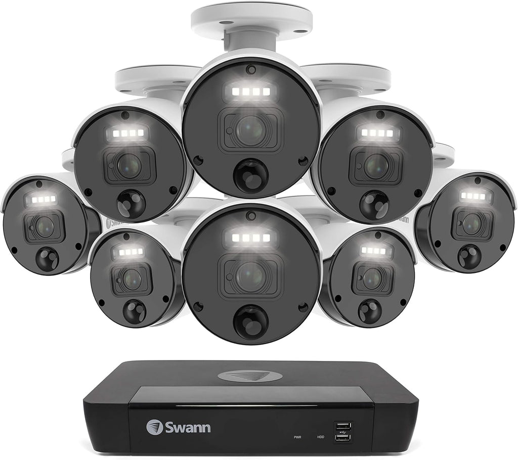 8 Camera 8 Channels POE NVR 4K Wired Security Camera System Z7374
