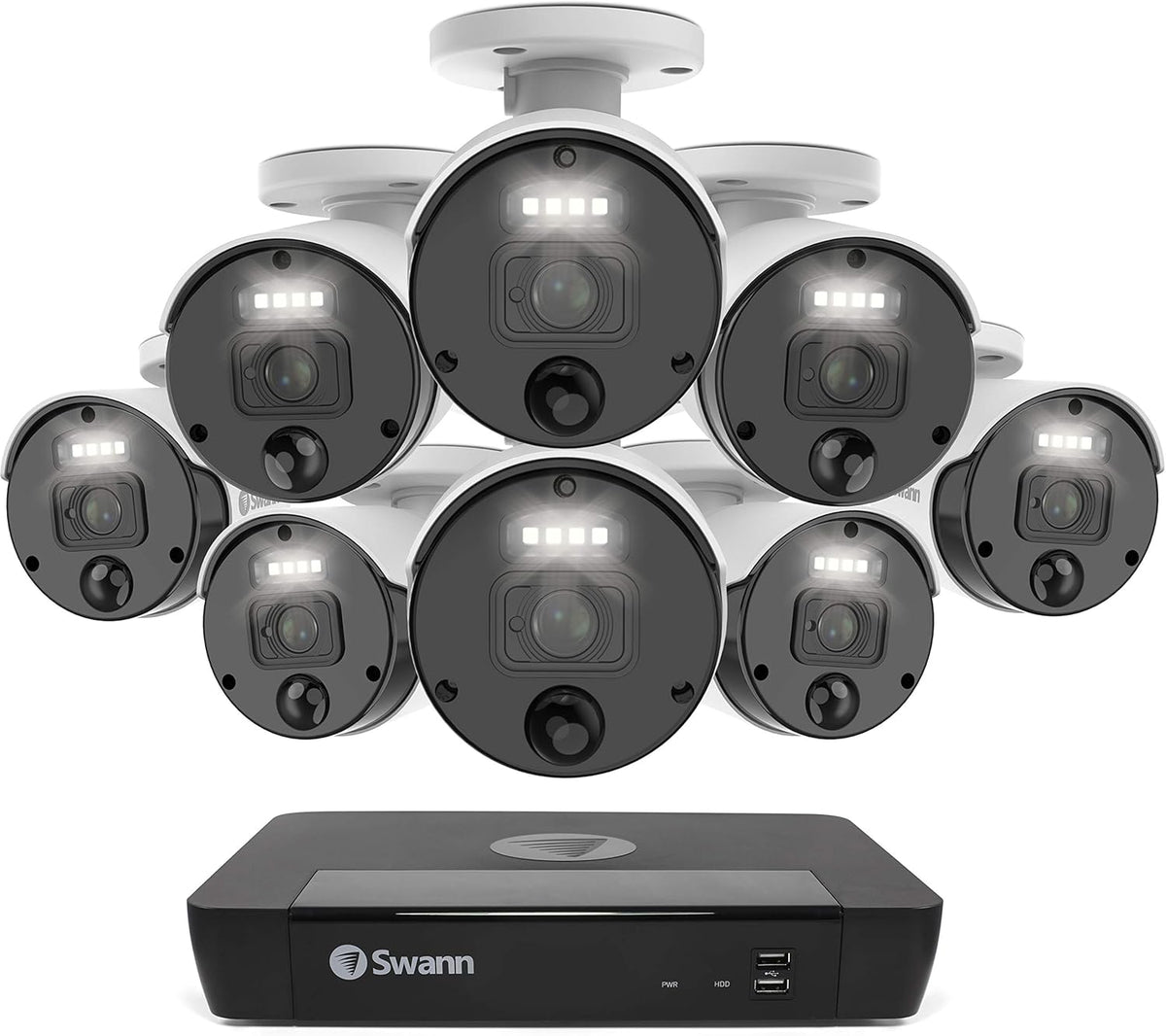 8 Camera 8 Channels POE NVR 4K Wired Security Camera System Z7374
