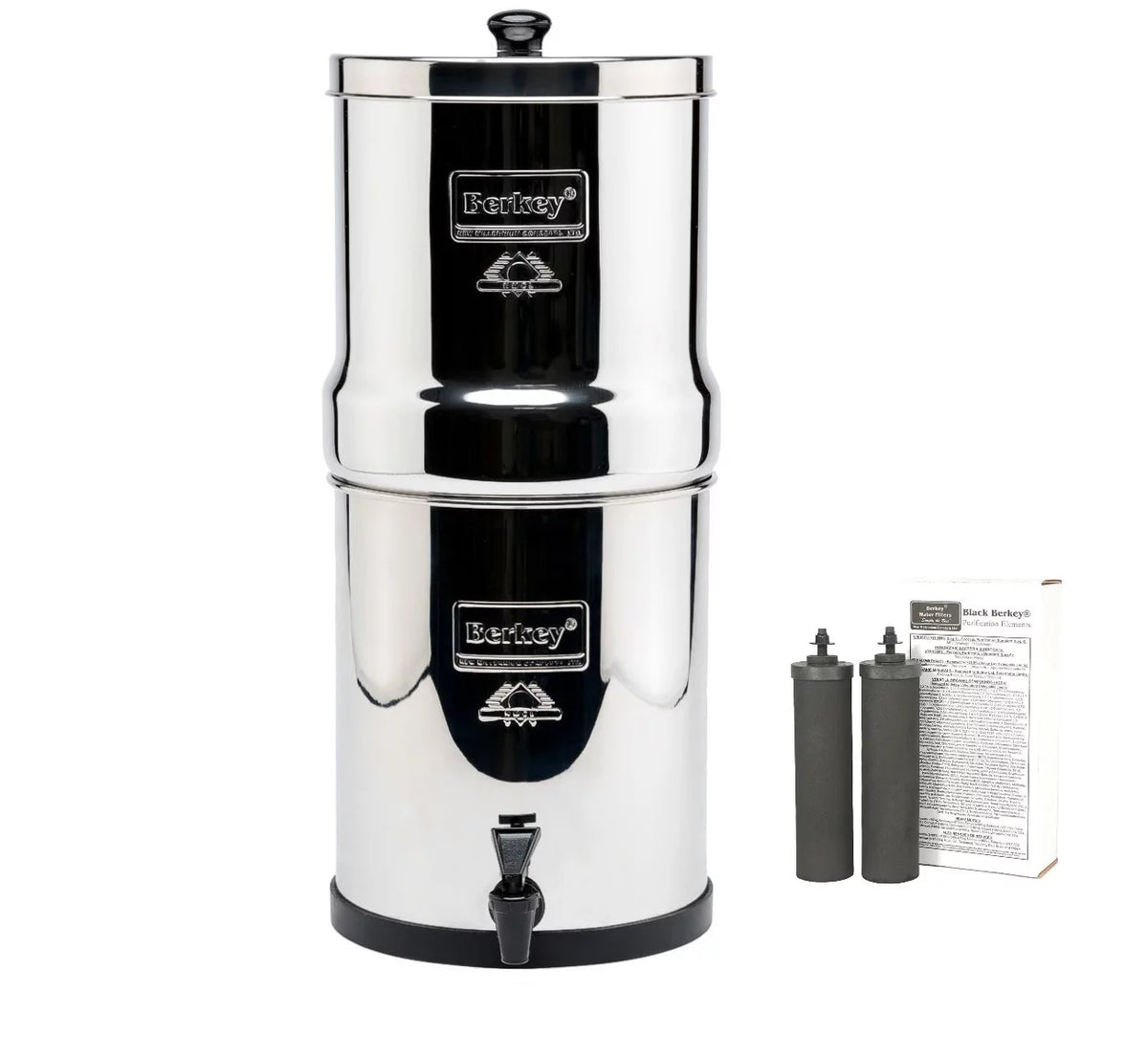1.5 Gal Water System 2 Black Purifiers N4897