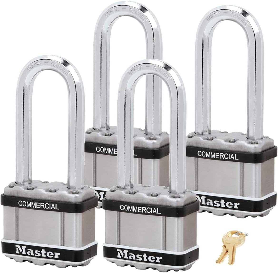 Master Lock Magnum Padlock, 8 Keyed Alike Locks R4903
