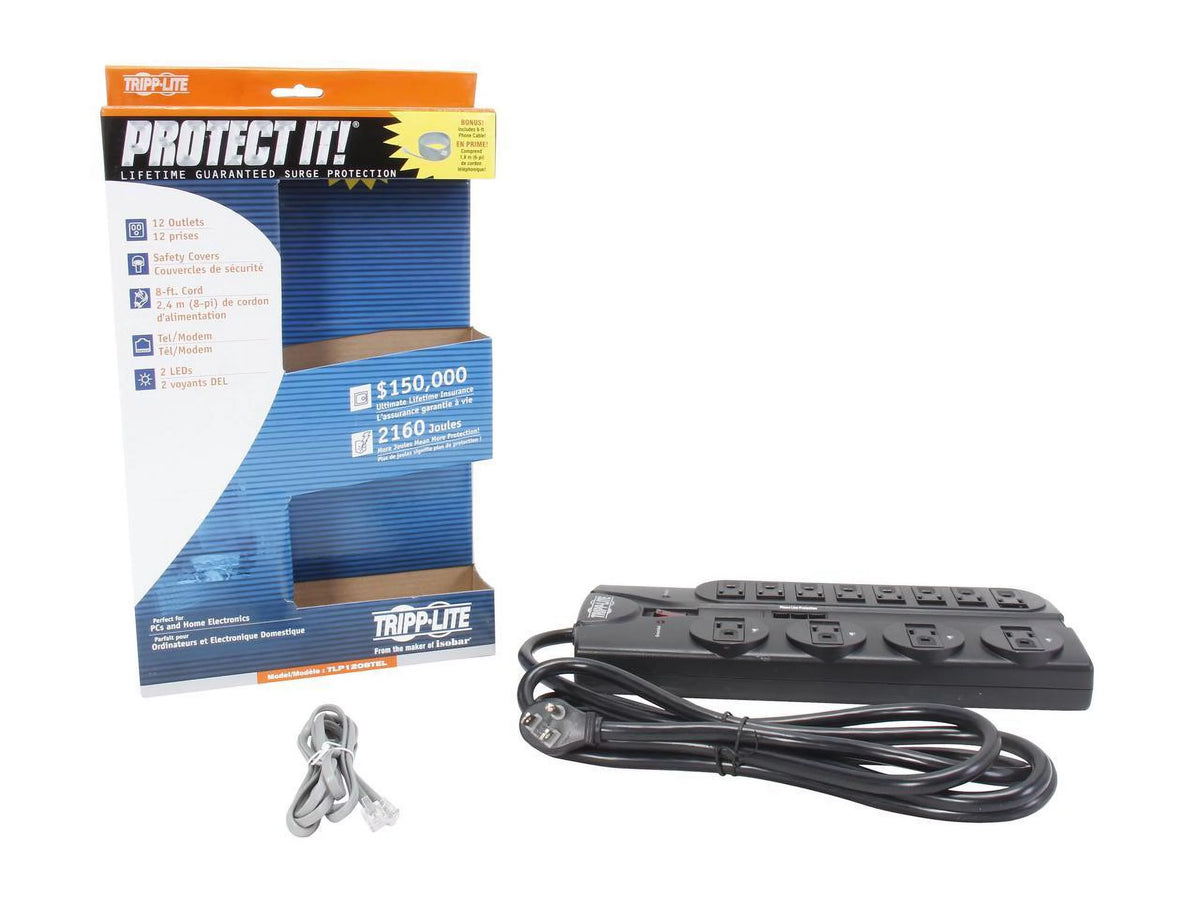 8 Feet 12 Outlet Surge Protector N864