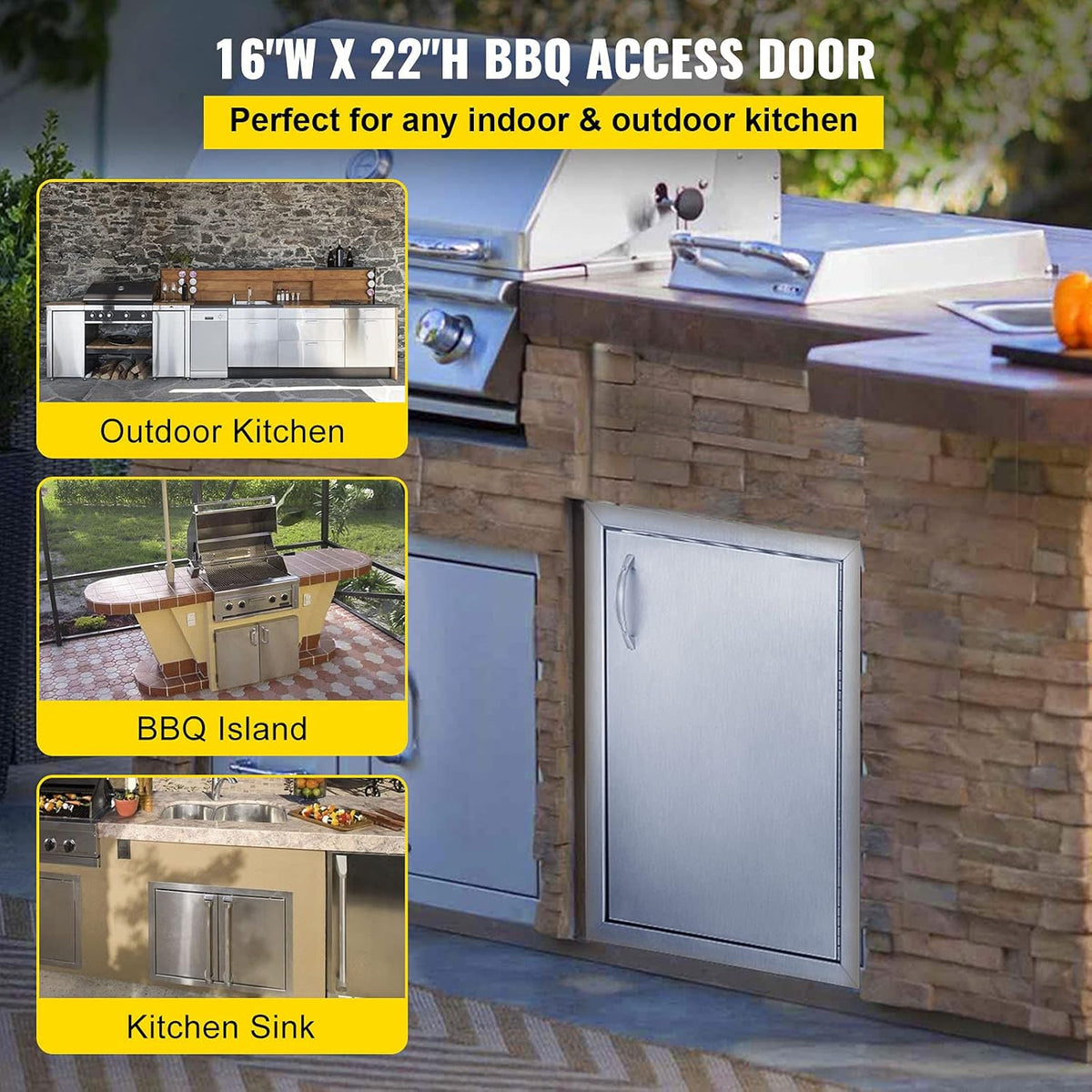 Stainless Steel Access Door 16 x 22 Inch H665