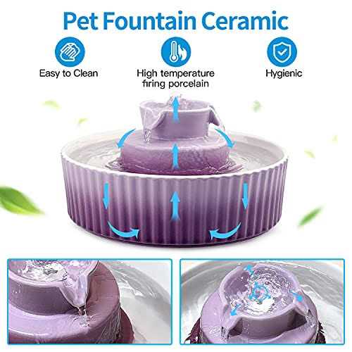Ceramic Cat Water Fountain 2.1 L R41389